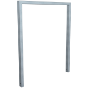 Lean-on hoop made of steel tube | Square tube, 60 x 40 mm | without cross bar | total width: 1000 mm | hot-dip galvanized